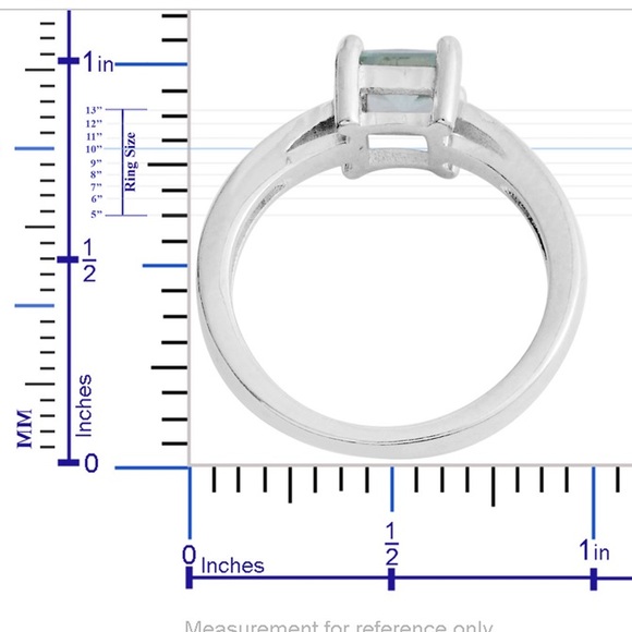 Simulated Green Diamond Solitaire Ring (Size 7.5) - Picture 4 of 5